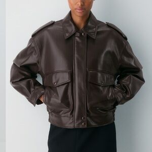 Chocolate Brown Leather Jacket